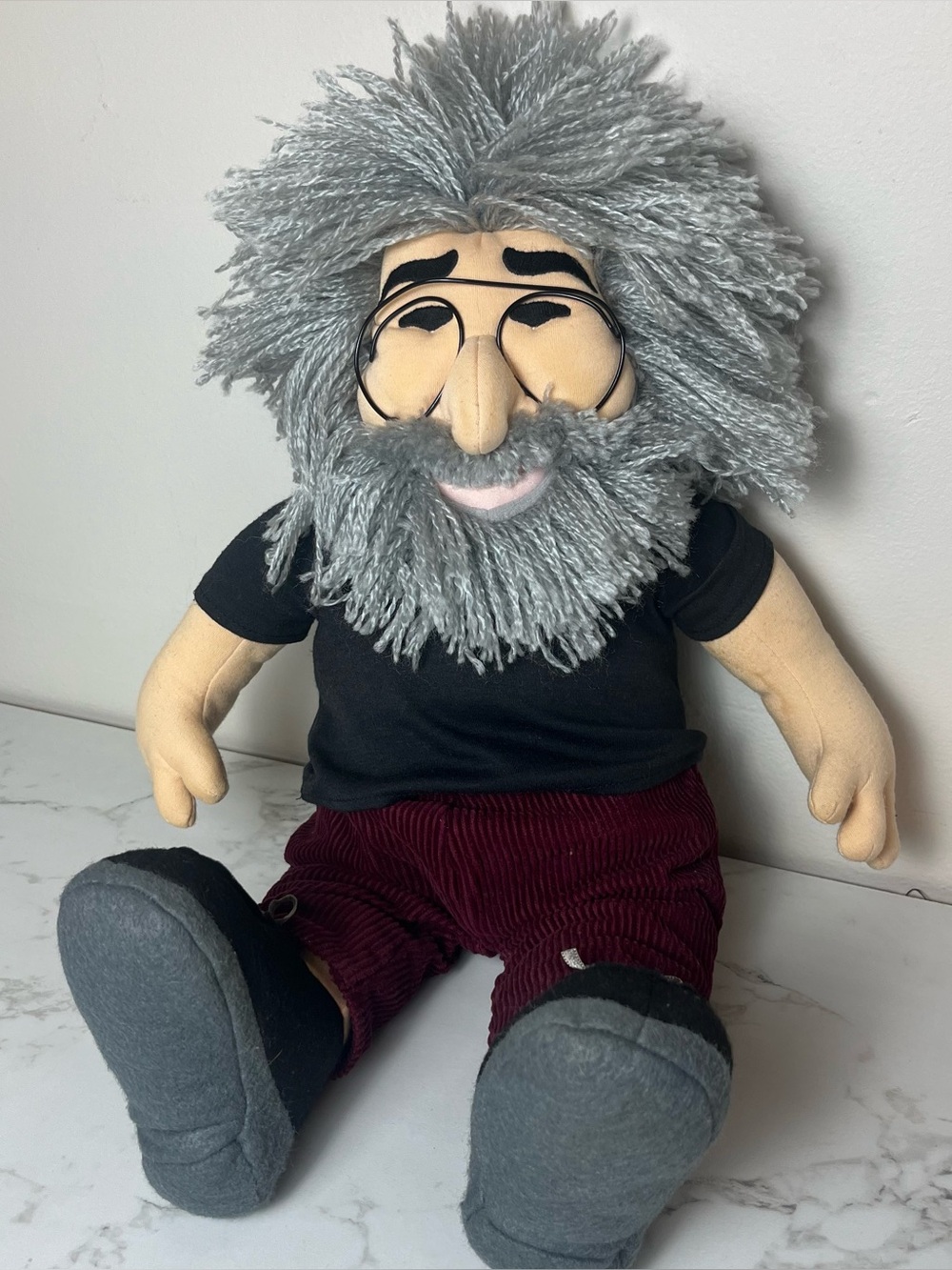 Vtg 1998 Jerry Garcia Plush Doll Liquid Blue Gund Grateful Dead Deadhead Retro